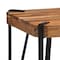Alaterre Furniture Ryegate Natural Live Edge Solid Wood with Metal Coffee Table, Natural AWCC1120 - alternate 2